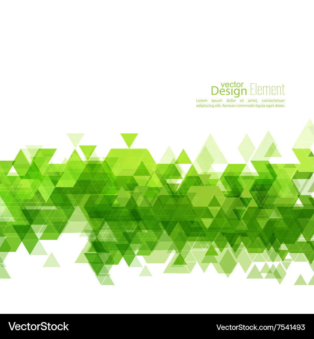 Creative abstract triangle pattern vector image