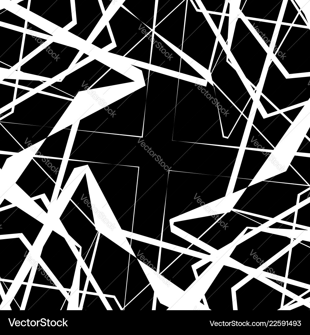 Edgy angular monochrome geometric element Edgy angular monochrome geometric element vector image