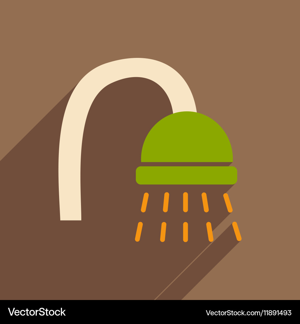 Flat with shadow icon and mobile application vector image
