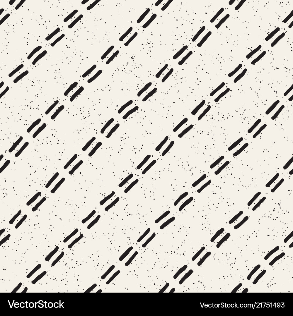 Hand drawn lines seamless grungy pattern abstract Vector Image