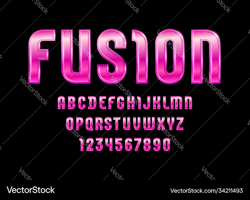 High steel font colored style trendy glossy High steel font colored style trendy glossy vector image