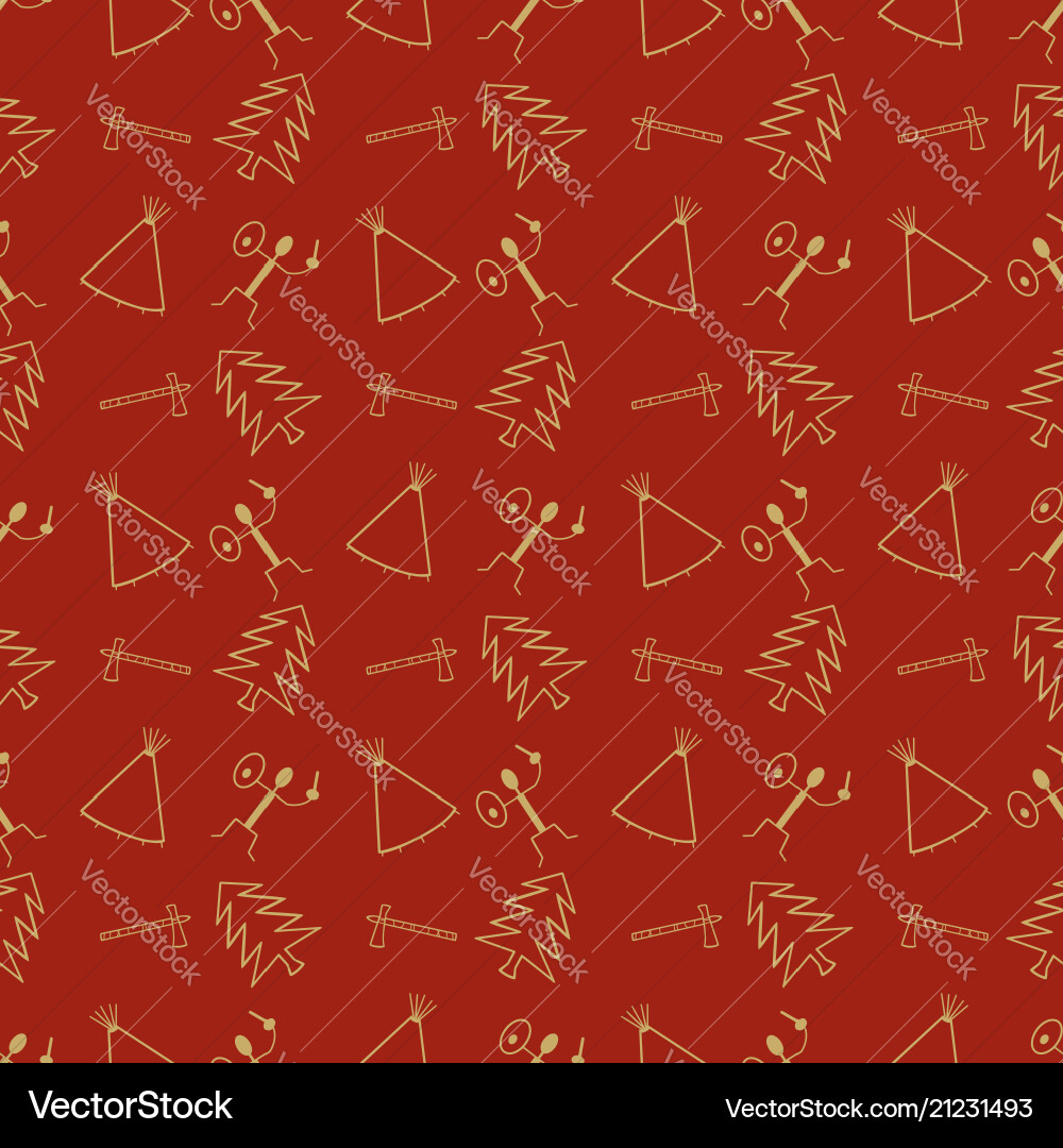 Primitive symbol pattern background Primitive symbol pattern background vector image