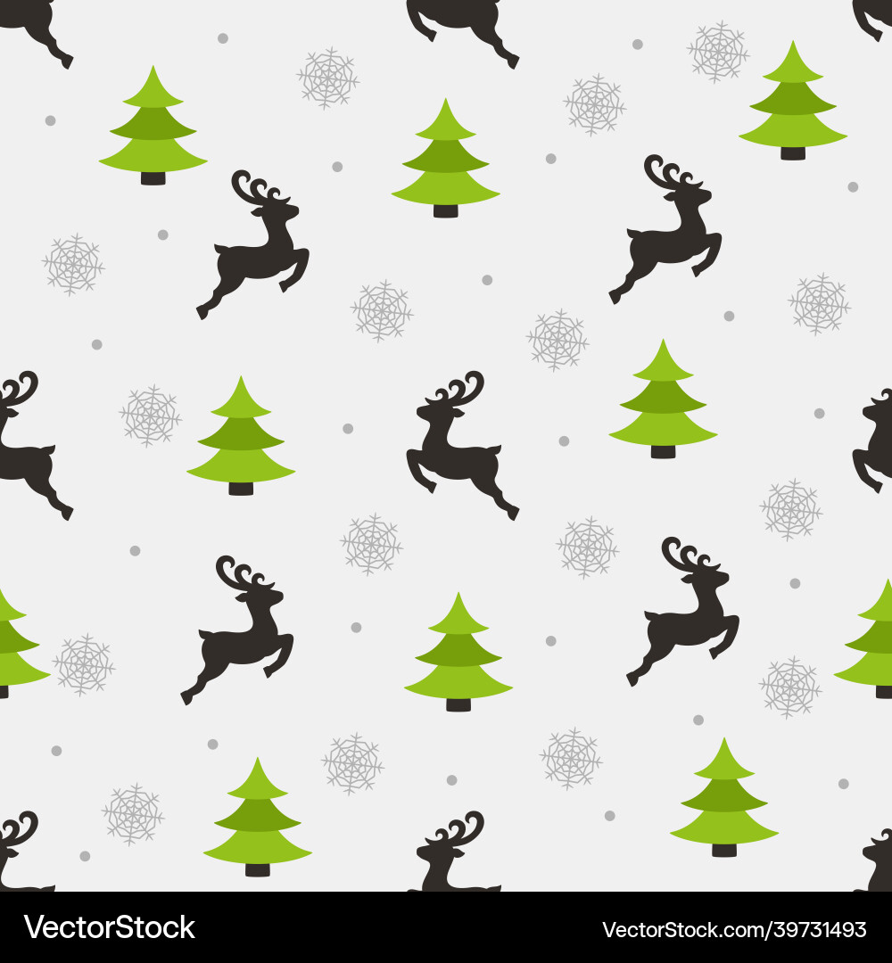 Seamless new year pattern on a gray background Seamless new year pattern on a gray background vector image