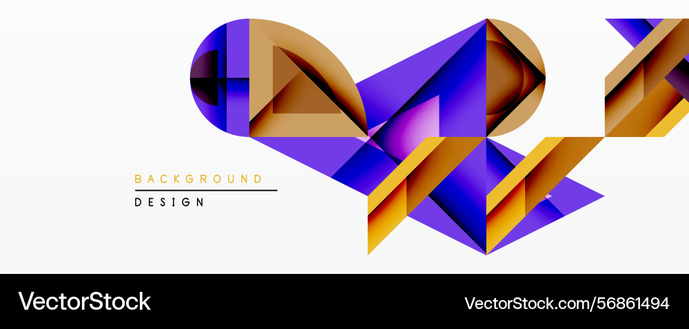 Abstract geometric design features overlapping Abstract geometric design features overlapping Vector Image