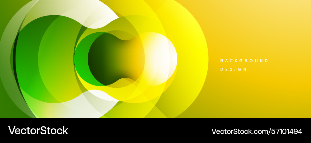 Abstract vibrant layers create dynamic circular Vector Image