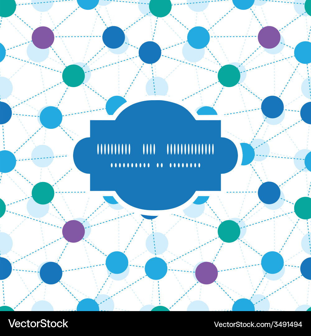 Connected Dots Pattern Background vector image