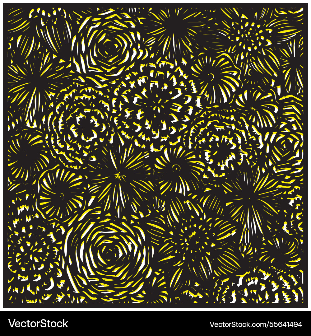 Flower motif repeat print pattern Vector Image