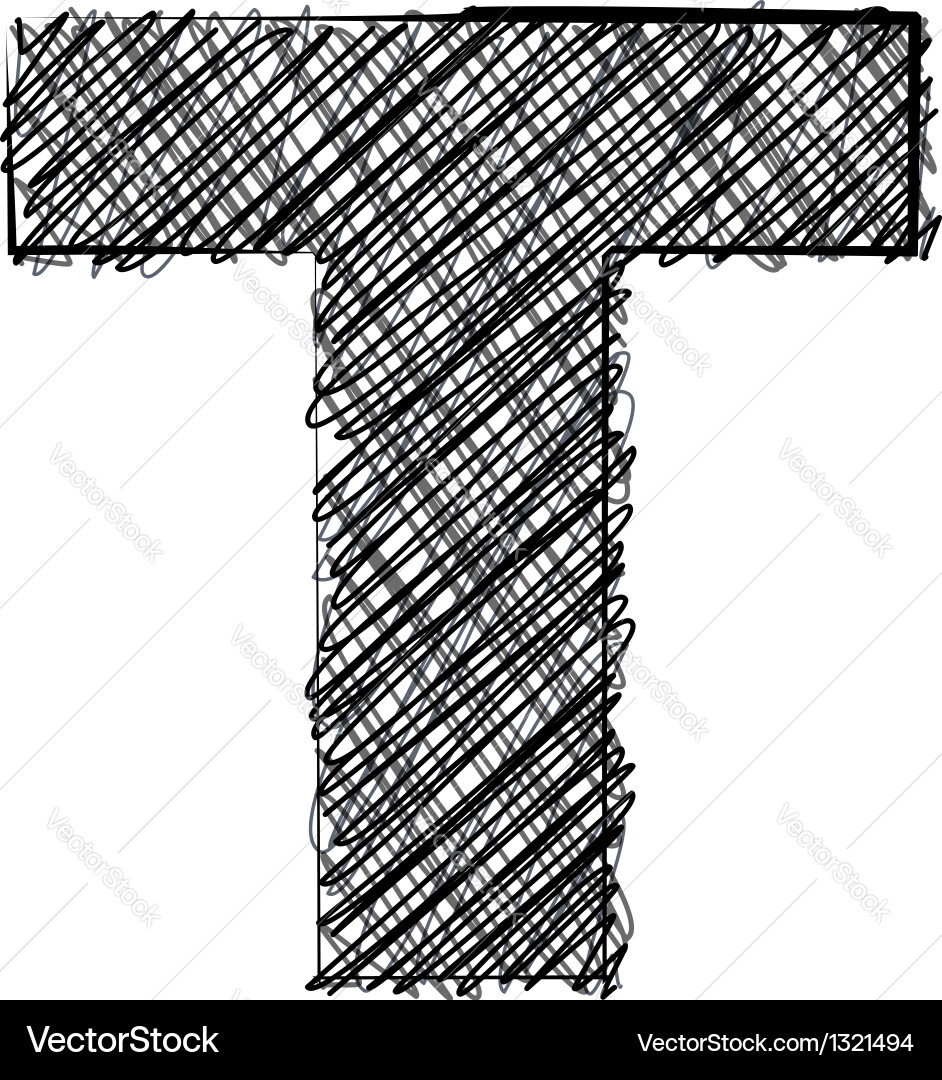 Hand drawn font Royalty Free Vector Image - VectorStock