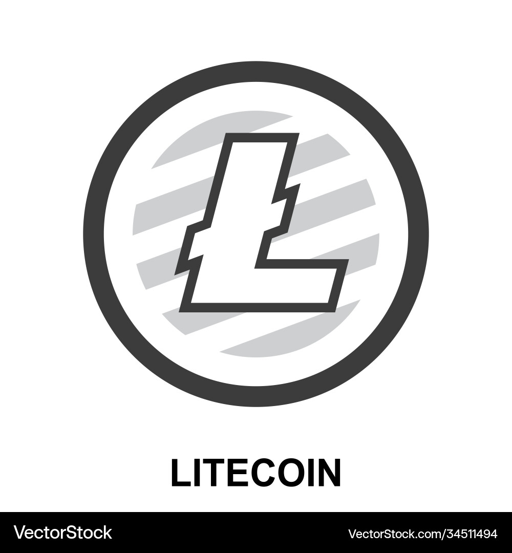 Litecoin Blockchain Logo – Royalty-Free Vector | VectorStock