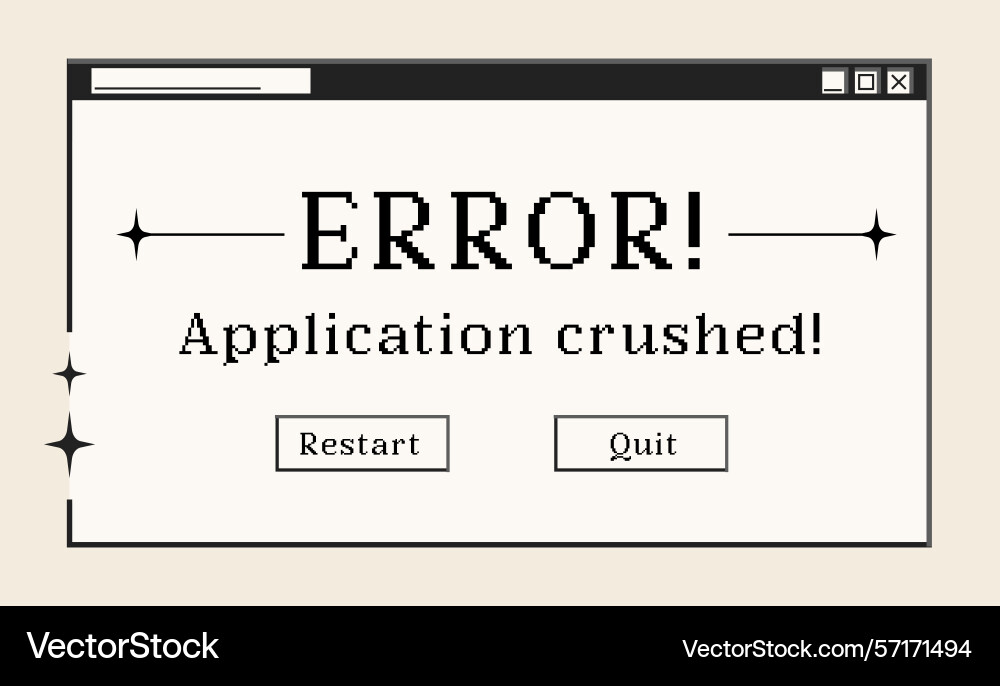 Retro computer window and dialogue screen Retro computer window and dialogue screen vector image
