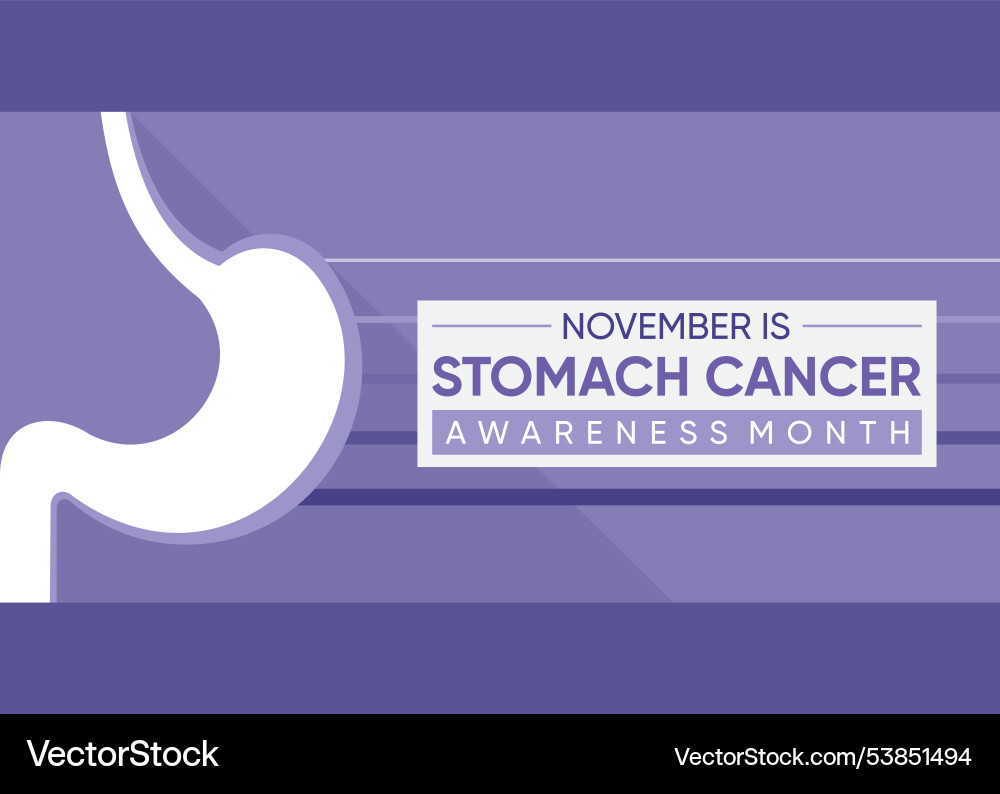 Stomach cancer awareness month is observed Stomach cancer awareness month is observed vector image