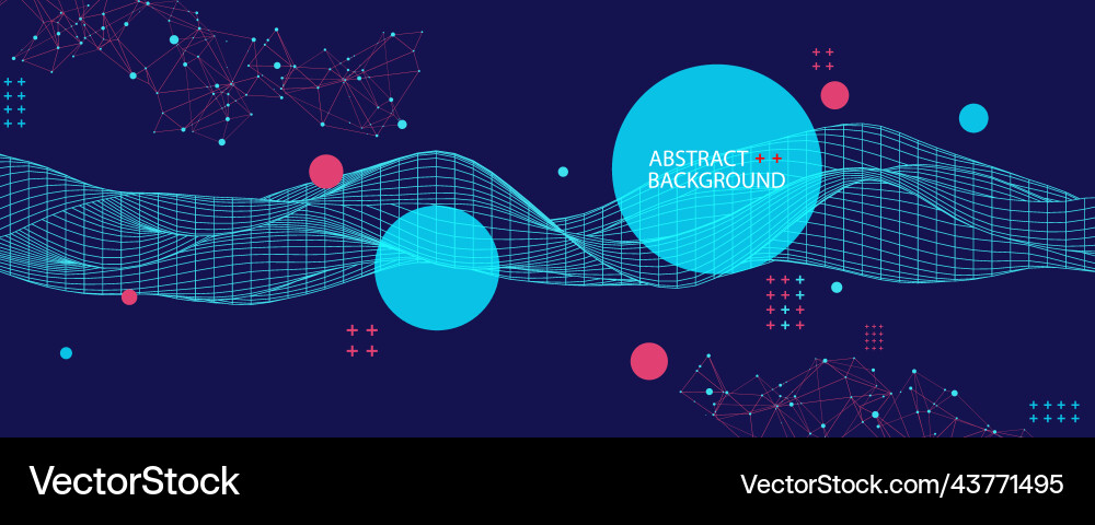 Abstract background with waves 3d surface Abstract background with waves 3d surface vector image