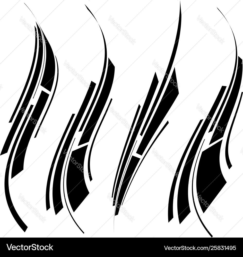 Abstract line element set lines stripes Abstract line element set lines stripes vector image