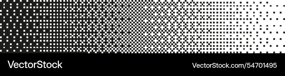 Abstract pixel pattern with fading dots vector image