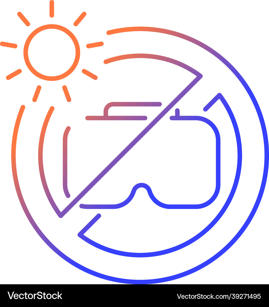 Do not leave in sunlight gradient linear manual Do not leave in sunlight gradient linear manual vector image