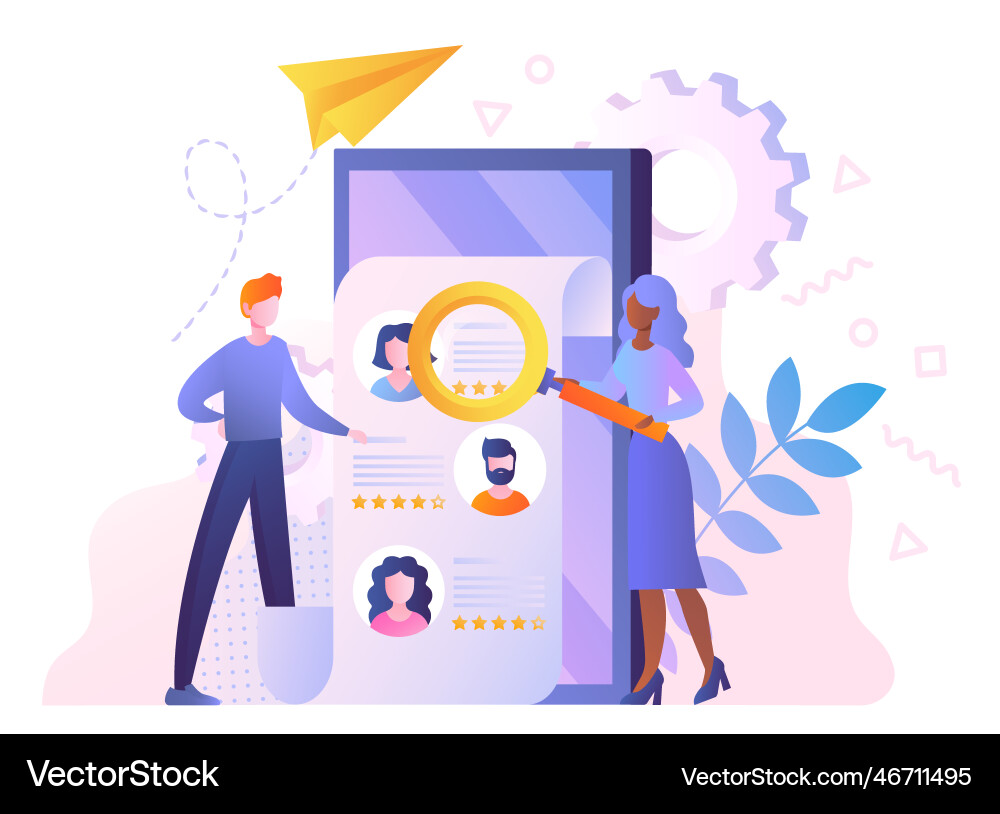 Human resources concept Royalty Free Vector Image