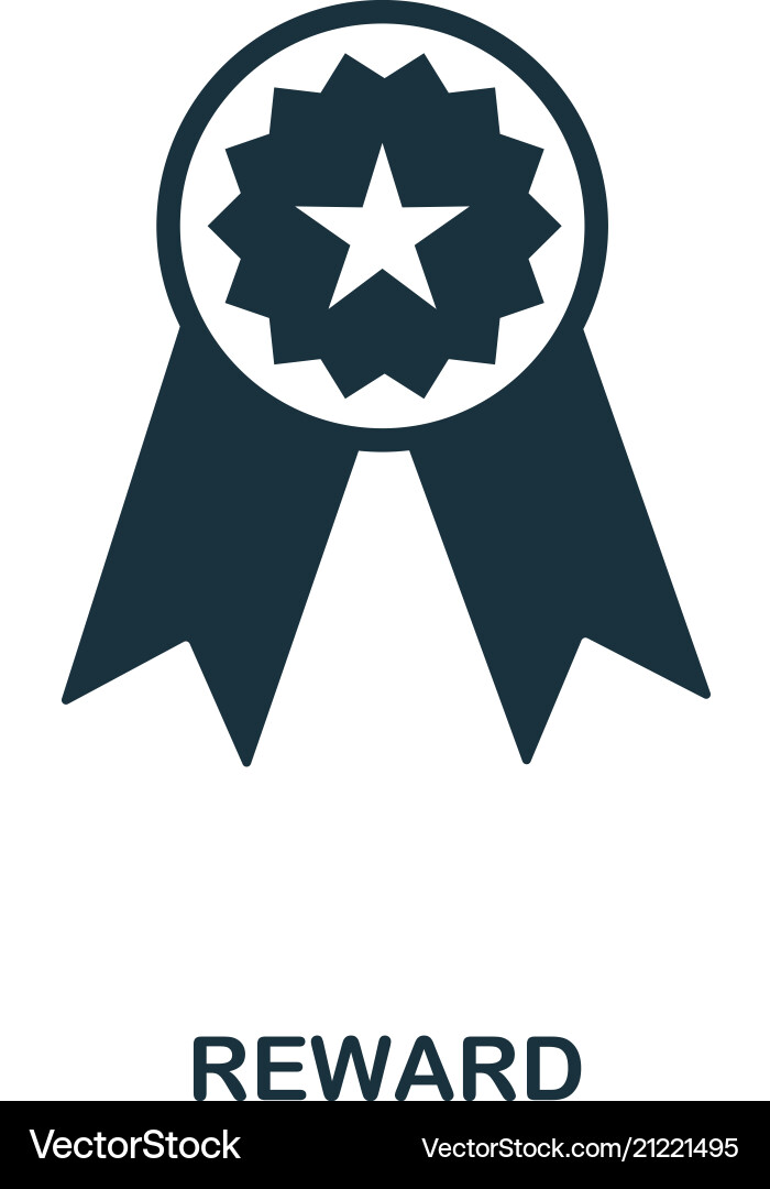 Reward icon line style design ui Vector Image