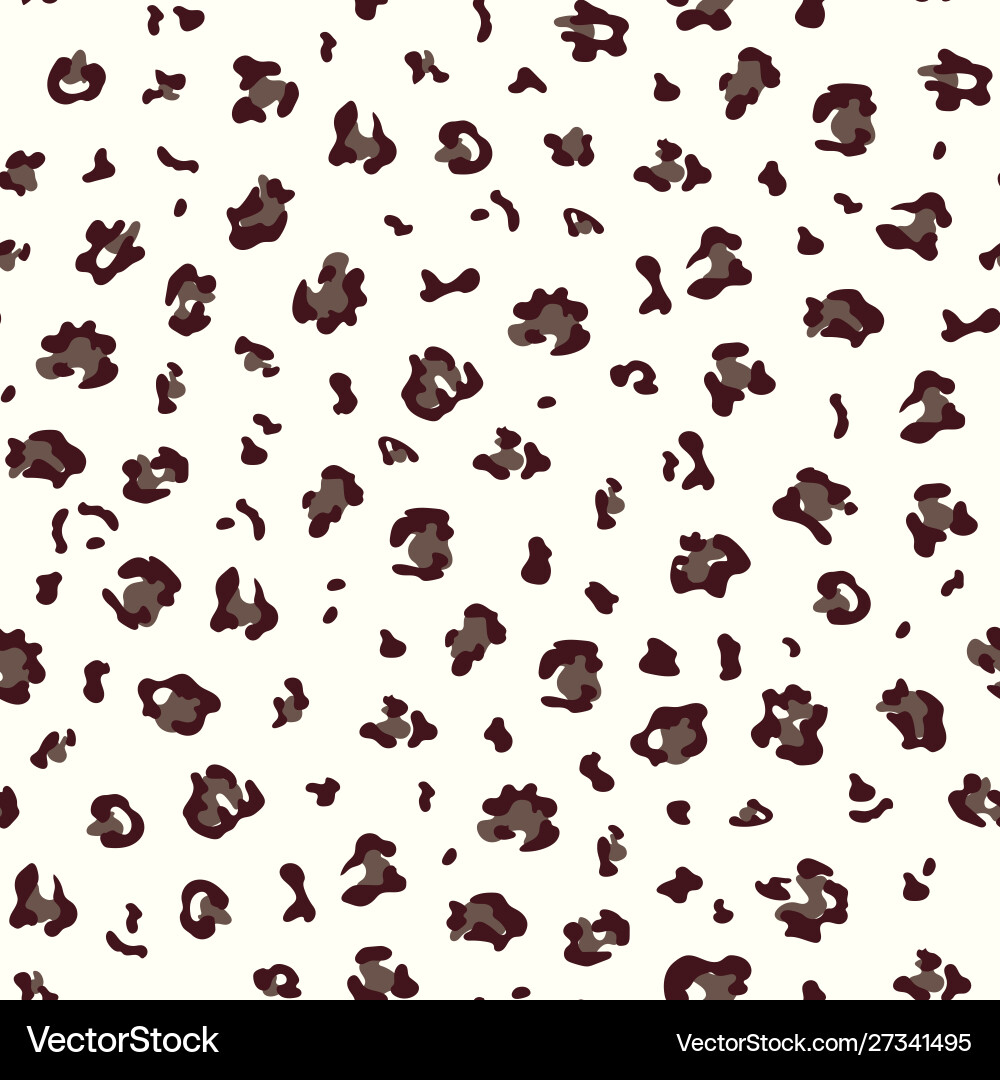 Seamless leopard pattern print vector image