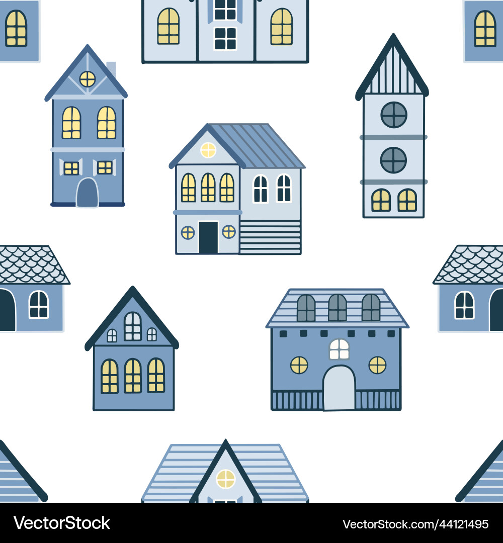 Seamless pattern with hand drawn tree Seamless pattern with hand drawn tree vector image