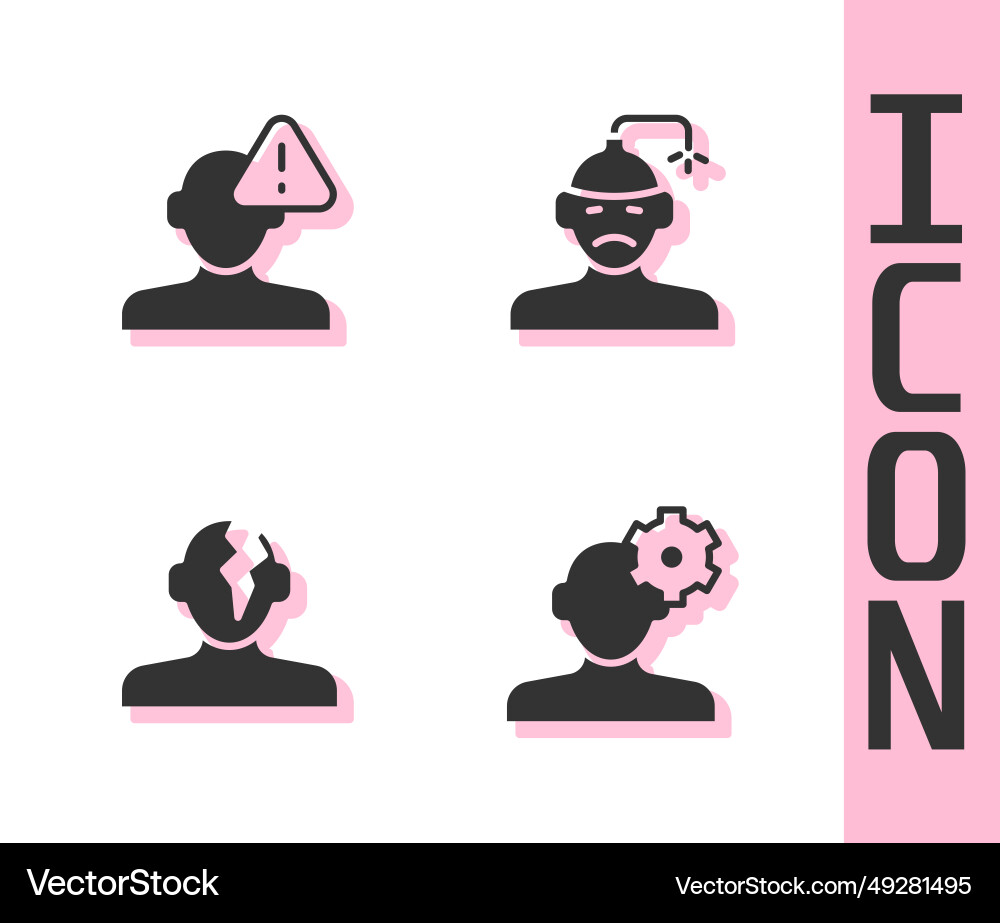 Set solution problem in psychology finding Set solution problem in psychology finding Vector Image