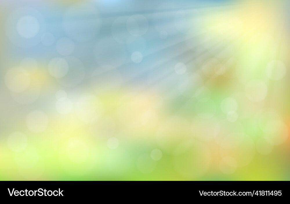 Spring Sunlight Blurred Hintergrund Vektorbild