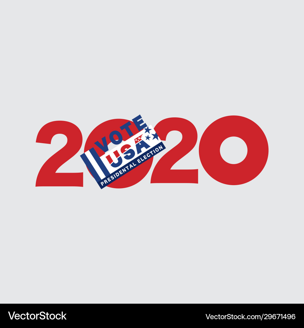 2020 united stated america presidential vote 2020 united stated america presidential vote vector image