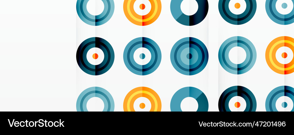 Abstract background with circle symmetric grid vector image
