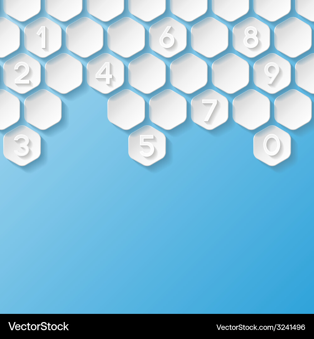Abstract background with numbers vector image