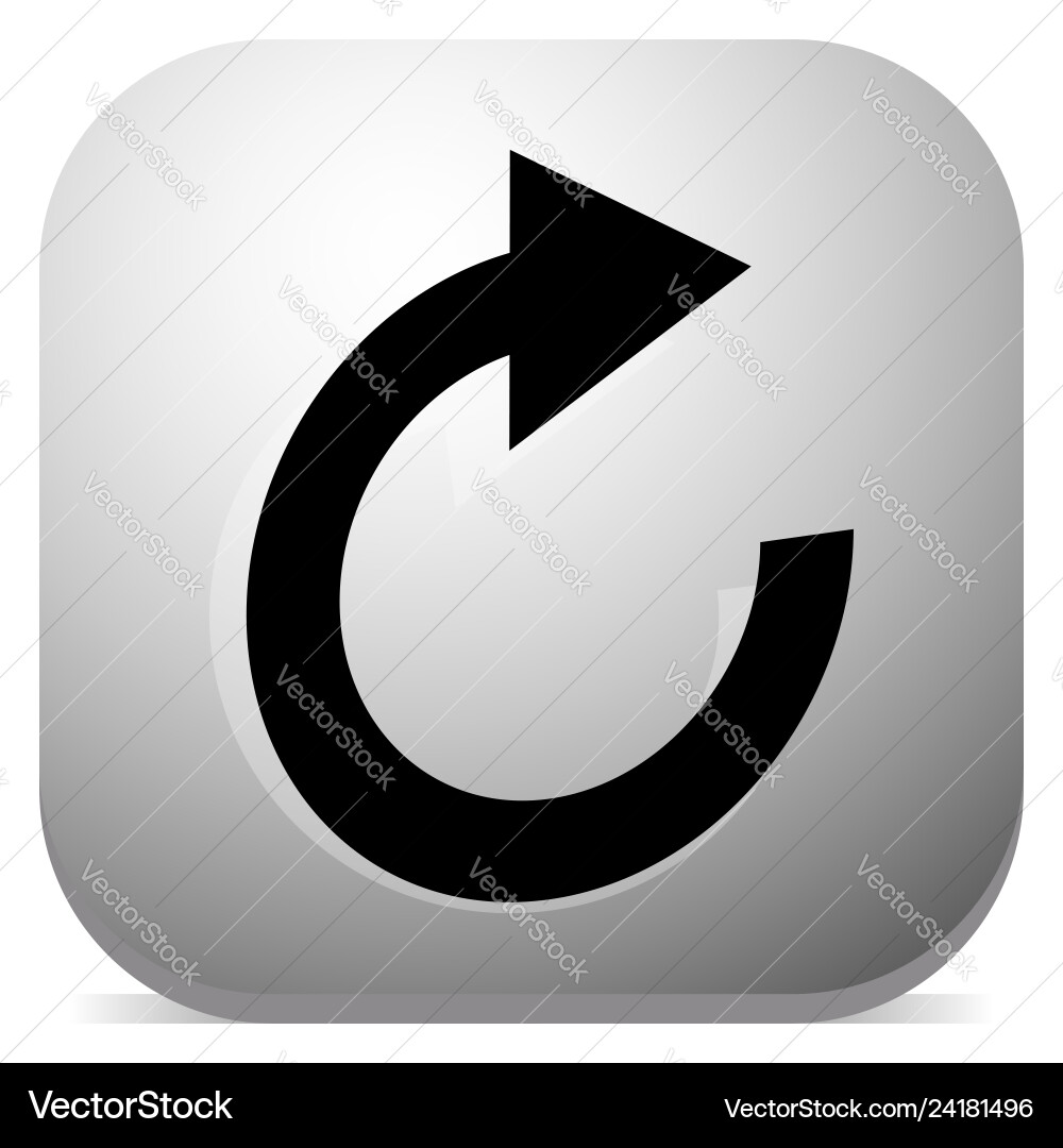 Circular arrow icon revolve rotate iteration Circular arrow icon revolve rotate iteration Vector Image