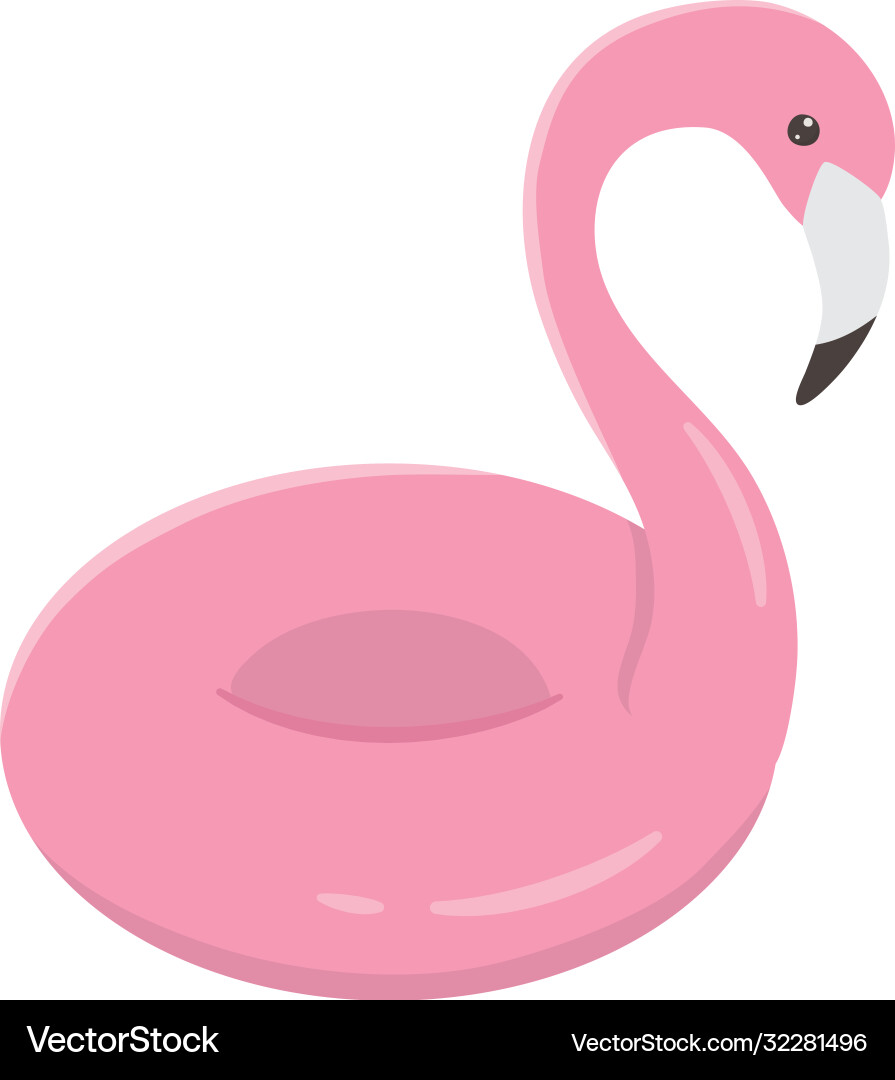 Flamingo float isolated design icon Vector Image