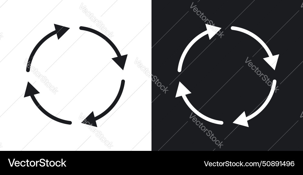 Life cycle icon set circle arrow method symbol Vector Image