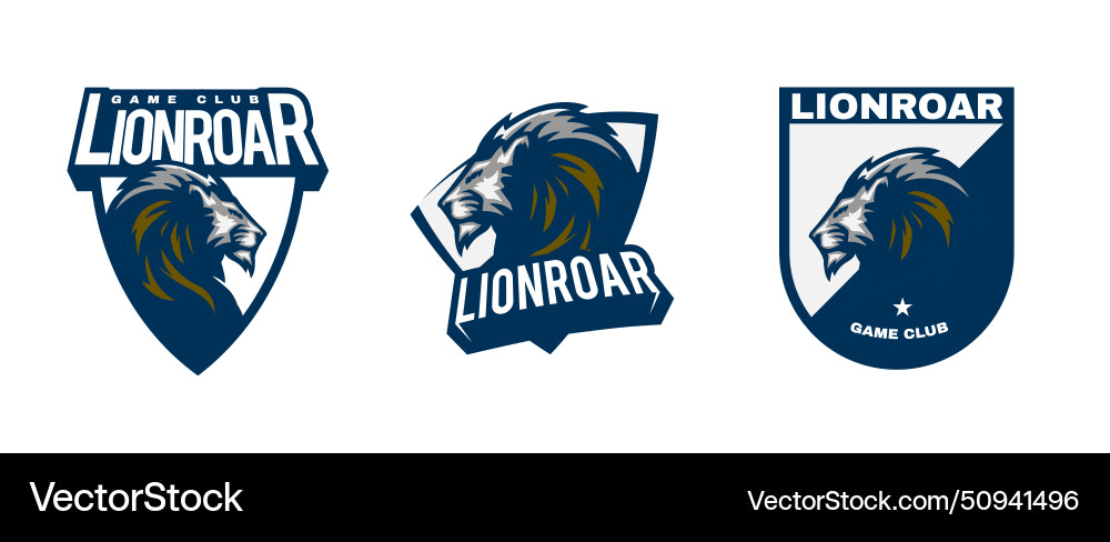 Lion Sport Logo - Animal Emblem Vector Image