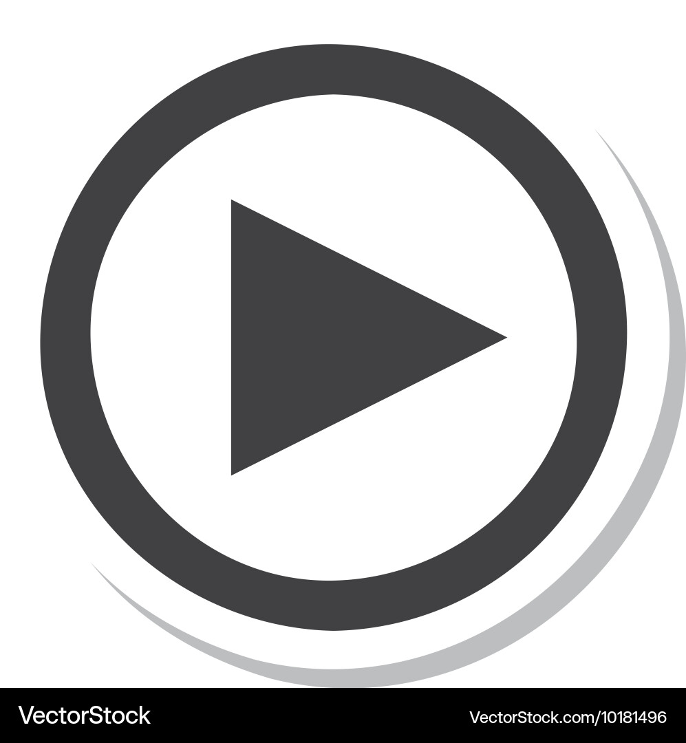 Media player button play icon Vector Image