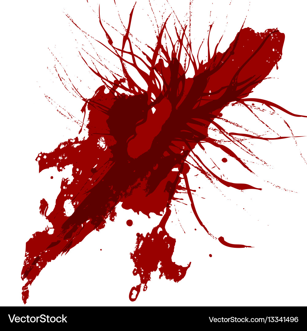 Red Splatter Background vector image