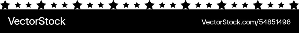 Star divider border frame horizontal line shape Star divider border frame horizontal line shape vector image