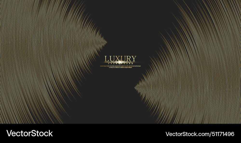 Stripe pattern gold luxury color wave line vector image