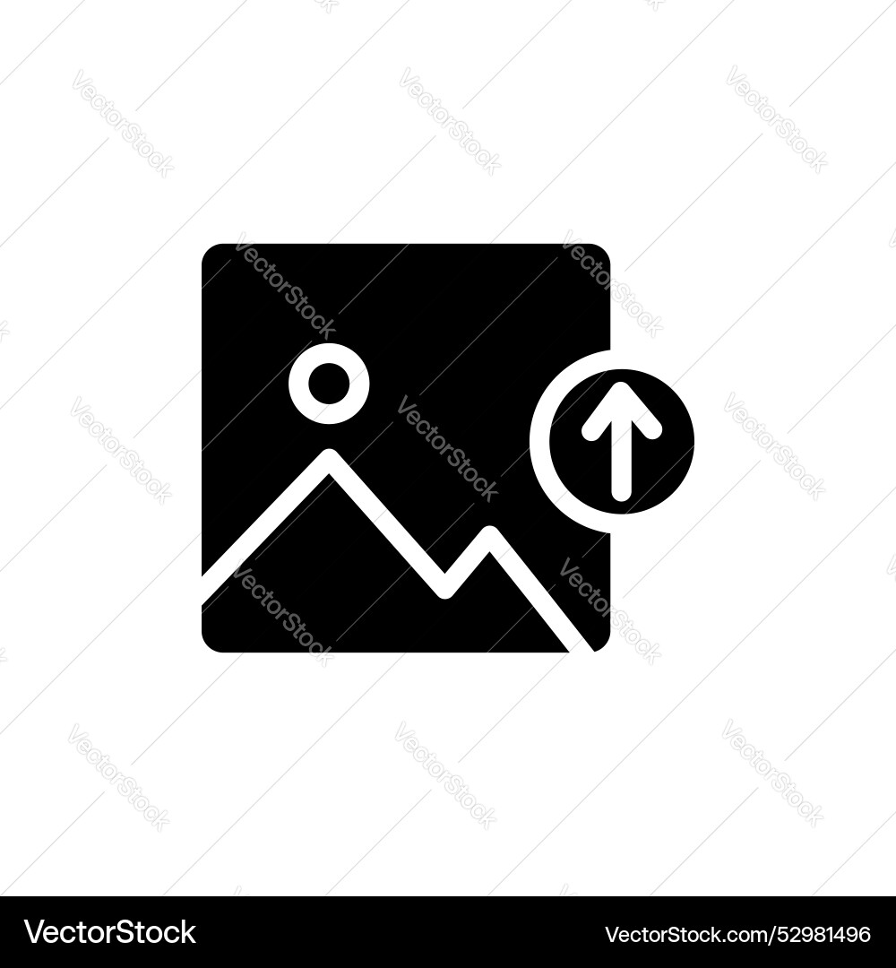 Upload photo icon set image picture and camera Vector Image