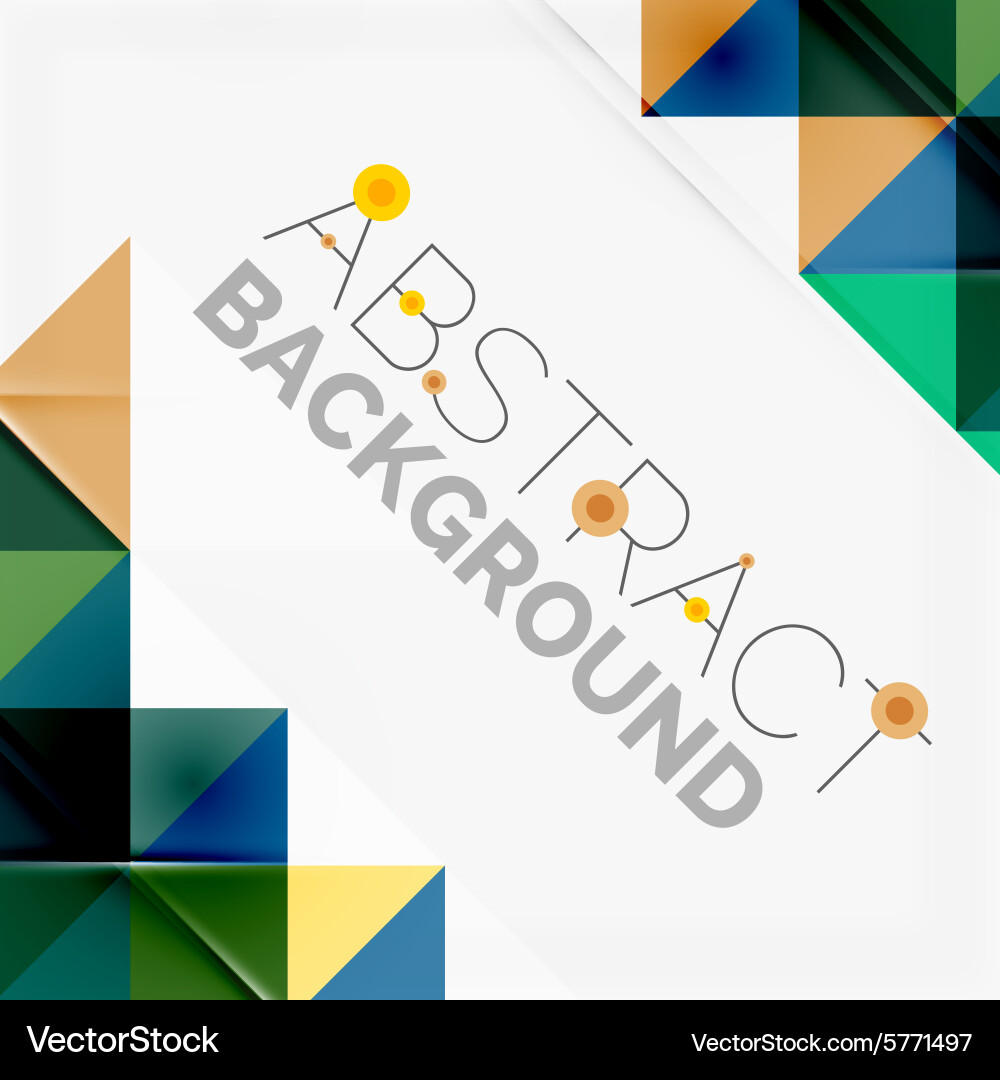 Abstract geometric background modern overlapping Vector Image
