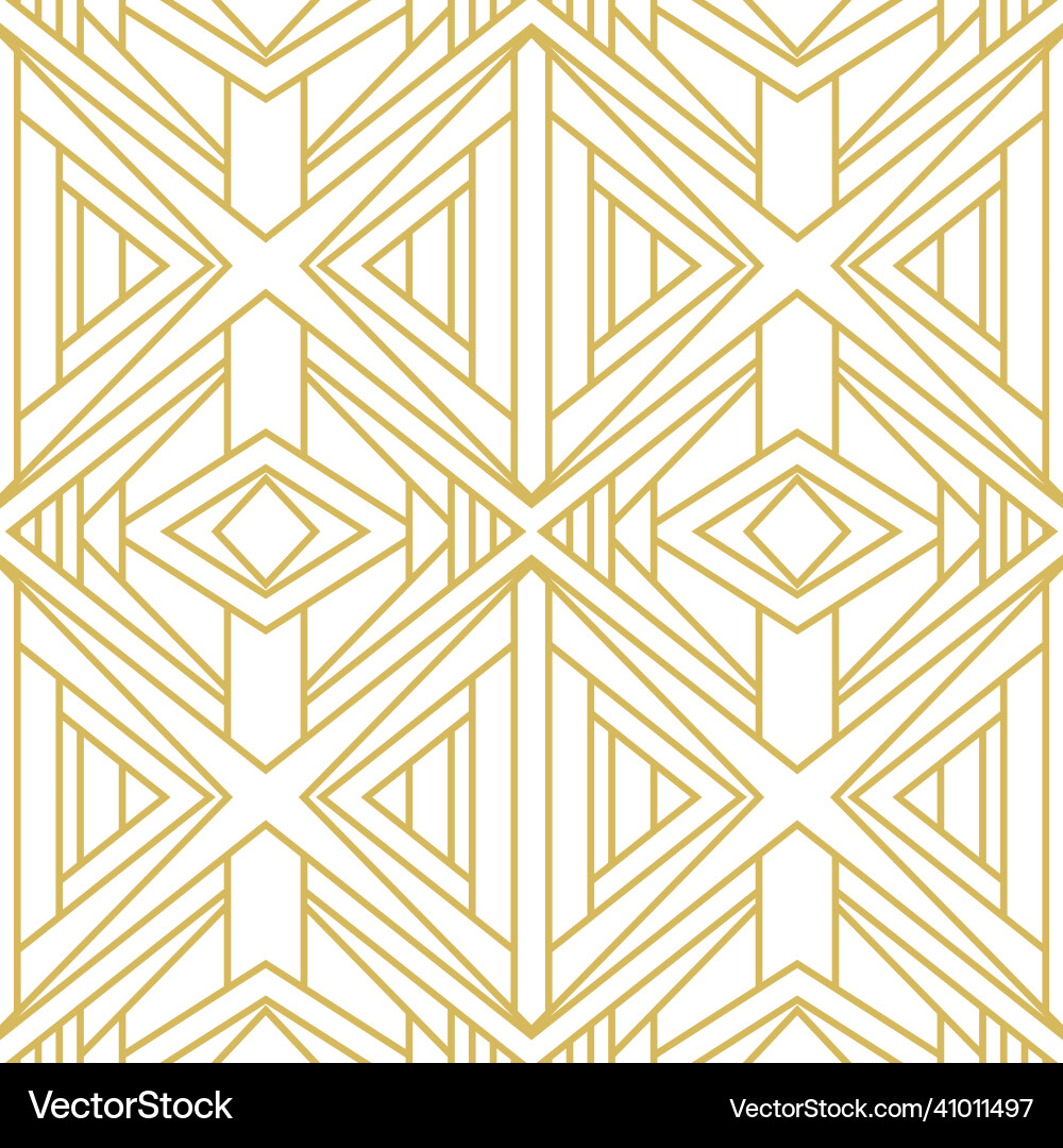 Abstract seamless pattern in art deco style Vector Image