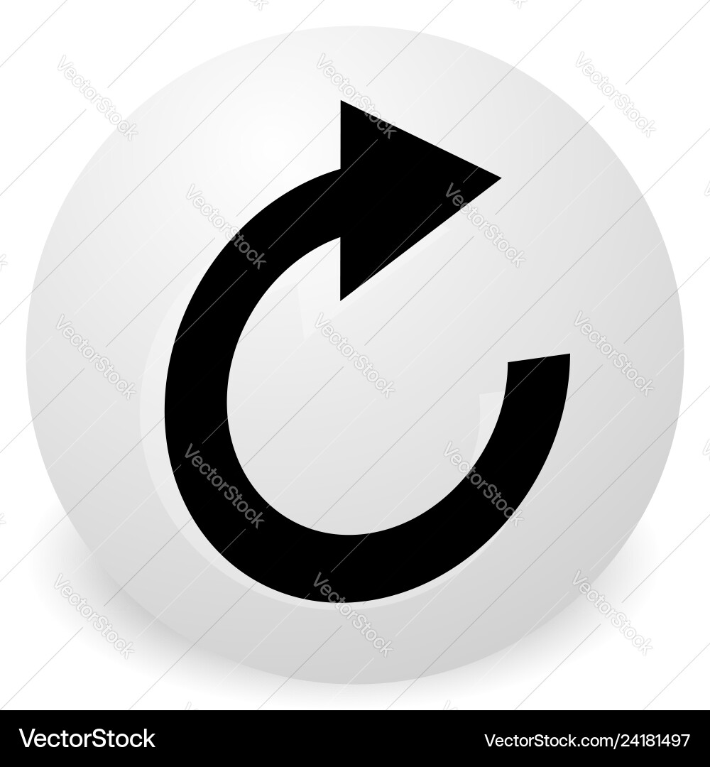 Circular arrow icon revolve rotate iteration Circular arrow icon revolve rotate iteration vector image