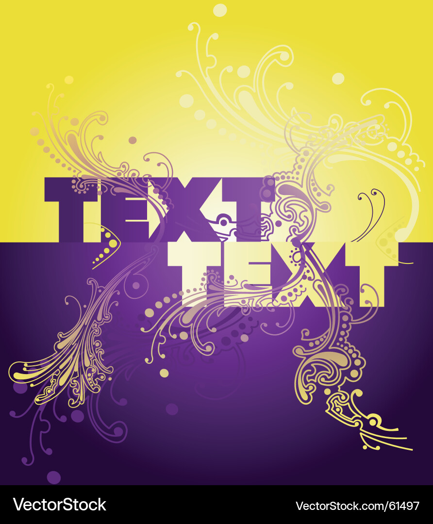 Curves and text vector image