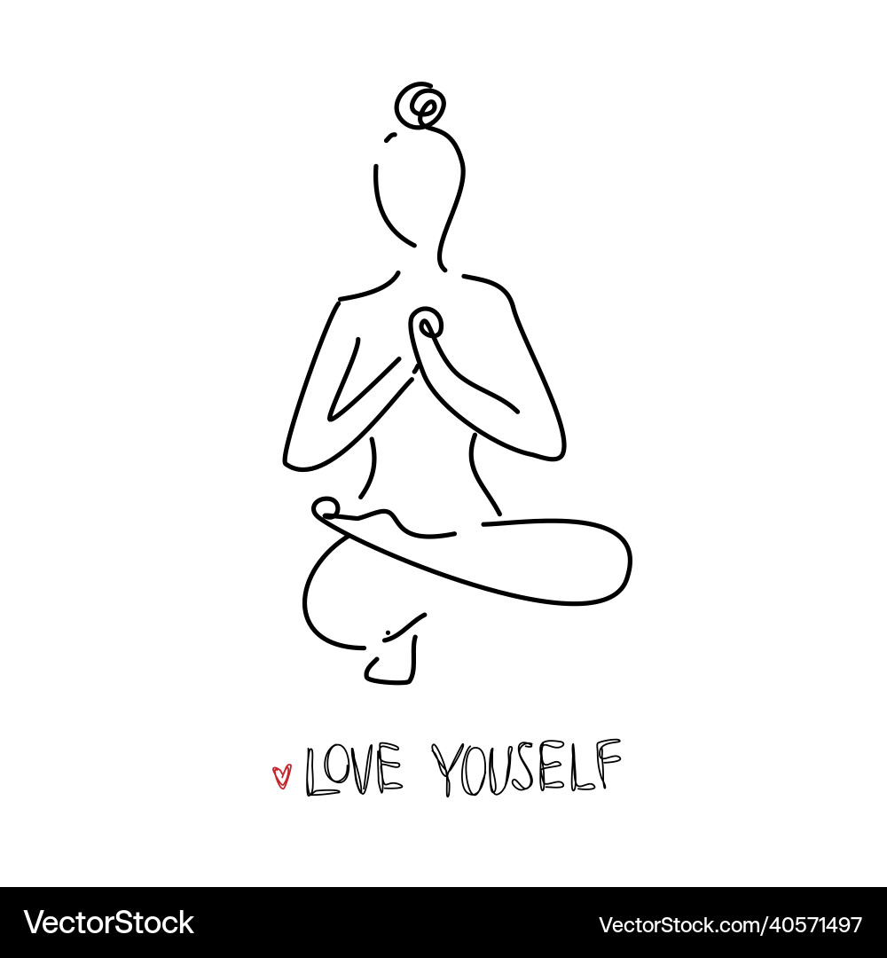 Zeichnen einer kontinuierlichen Linie Yoga Position auf weiß Zeichnen einer kontinuierlichen Linie Yoga Position auf weiß vektorbild