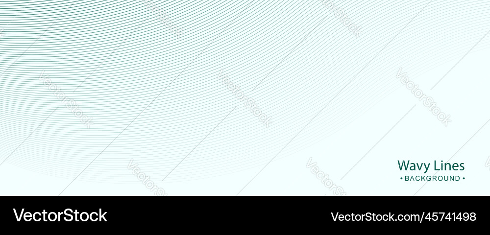 Abstract dynamic wavy lines background Vector Image