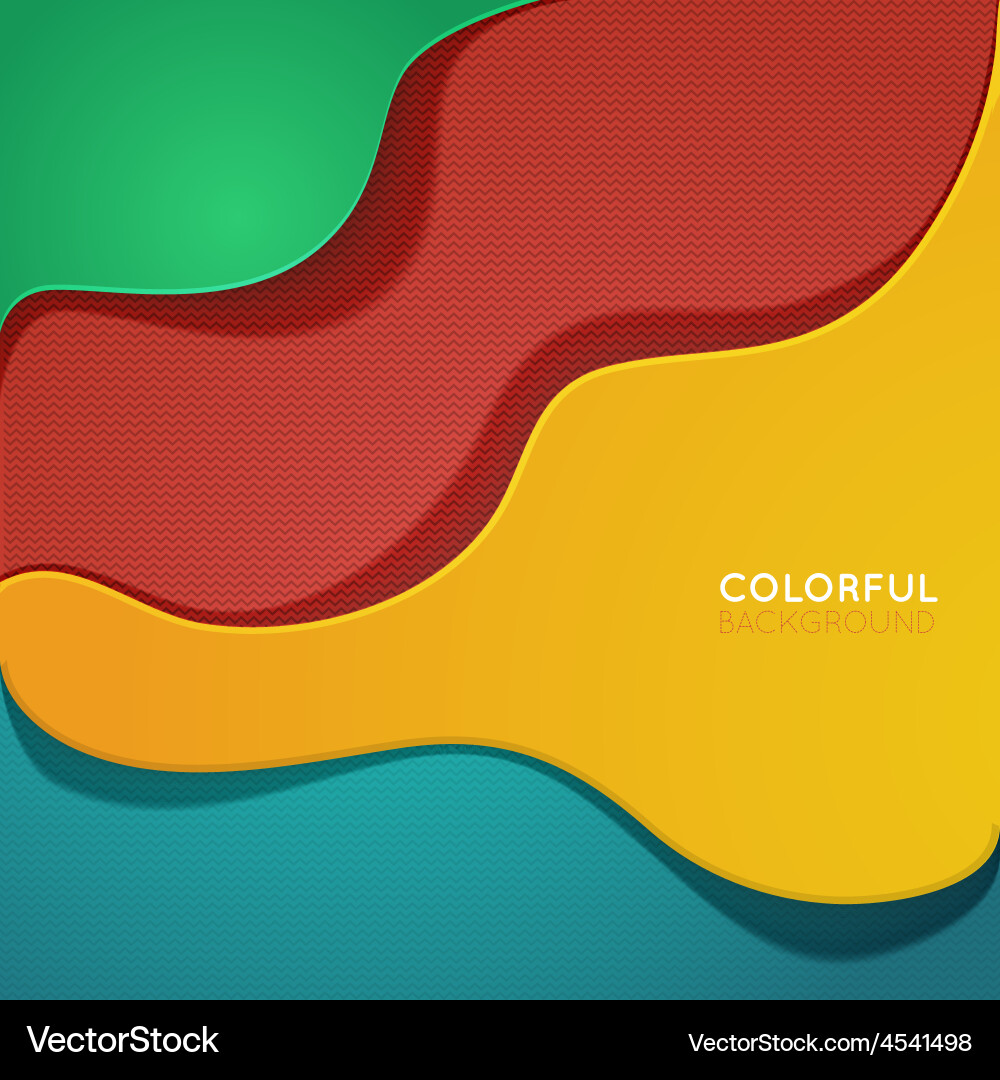 Curve lines shadow overlap 3d dimension Vector Image