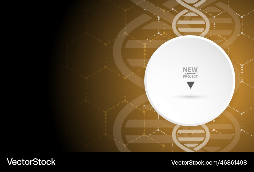 Dna and medical technology background Dna and medical technology background vector image