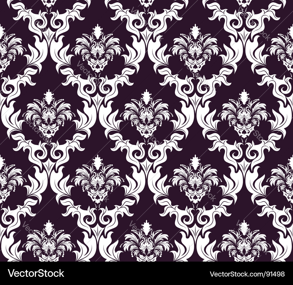 Elegant Damask Pattern vector image
