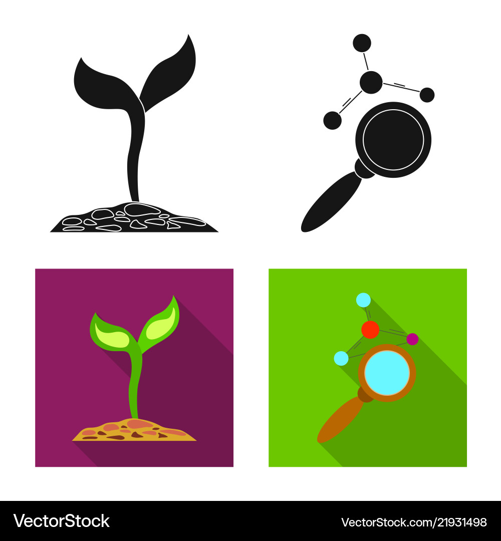 Isolated object of and icon collection Vector Image