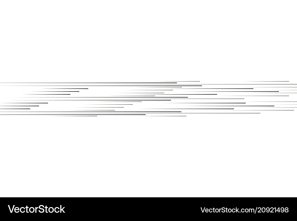 Isolated speed lines the effect of movement Isolated speed lines the effect of movement vector image