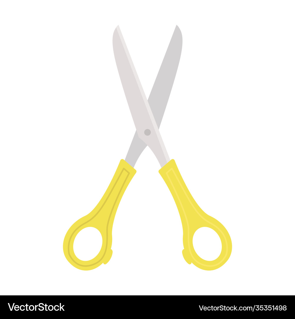 Open scissors icon design vector image