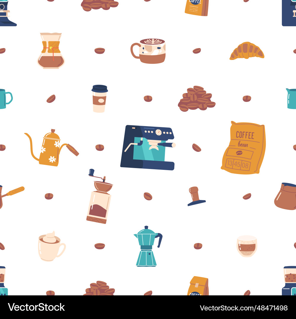 Seamless pattern featuring intricately designed Seamless pattern featuring intricately designed vector image